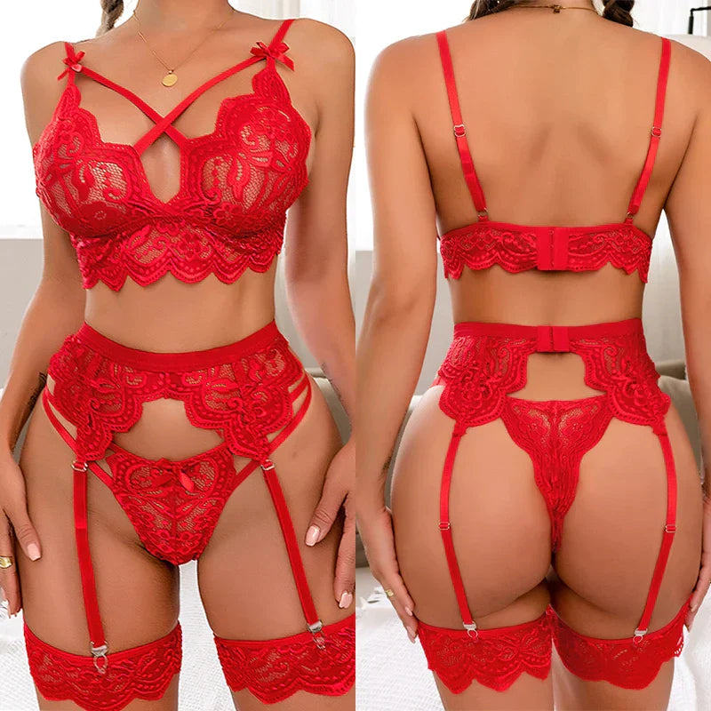 Mariana | 3-delig Frans lingerie setje